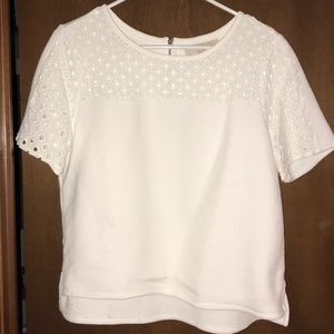 Ann Taylor LOFT White Summer Top
